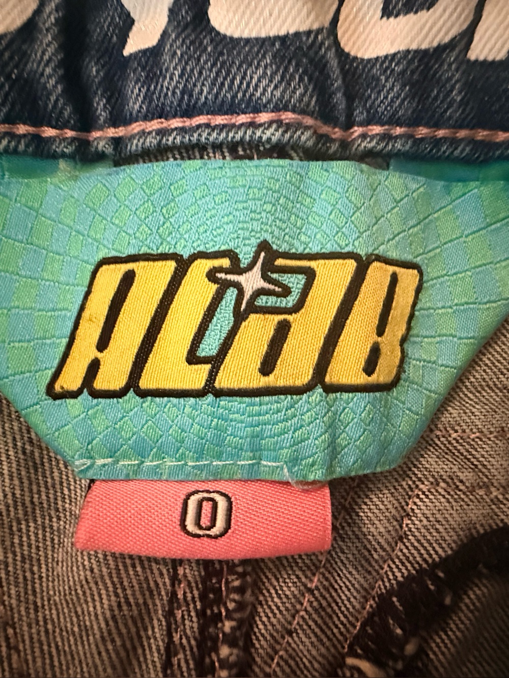 A.LAB Analog Blue Rave Baggy Y2K Skater Jeans - Picture 9 of 9
